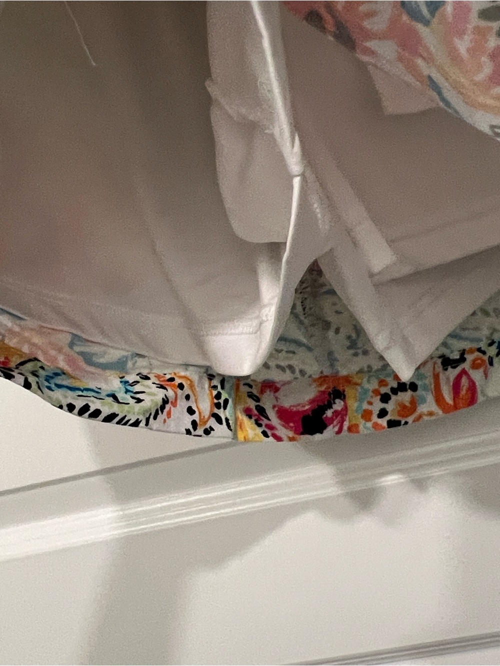 Christopher & Banks White Multicolor Floral Paisley Petite Skort - Picture 6 of 14